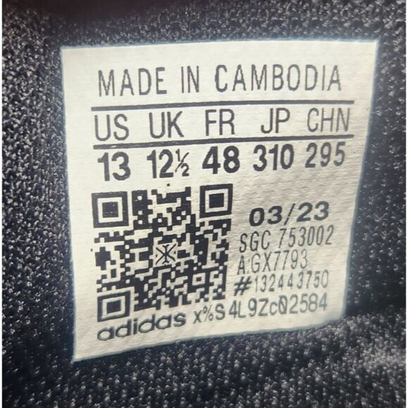 Adidas Goletto VIII FG Mens Sz 13 Black White Athletic Soccer Cleats Boot GX7793 - Picture 10 of 11